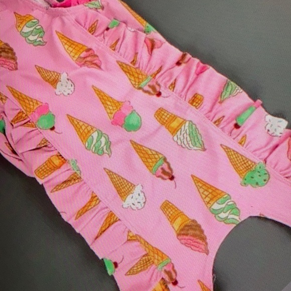 Girls ruffle toddler one piece - Picture 1 of 5